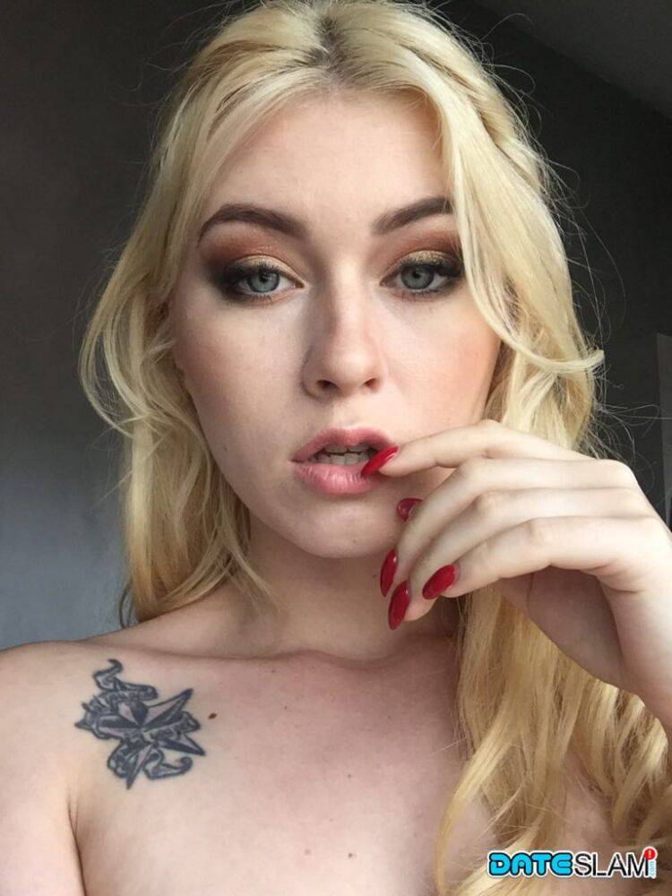 Beautiful blonde slut Misha Cross takes a selfie fully clothed and stark naked - #4