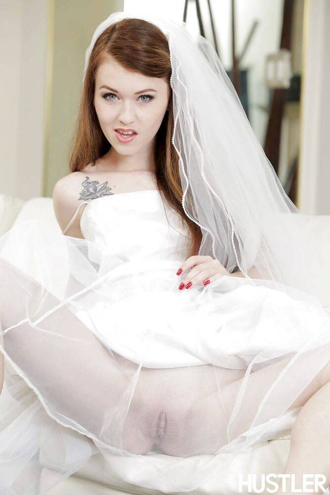 Pornstar Misha Cross spreads just married legs for shaved pussy fingering - #5