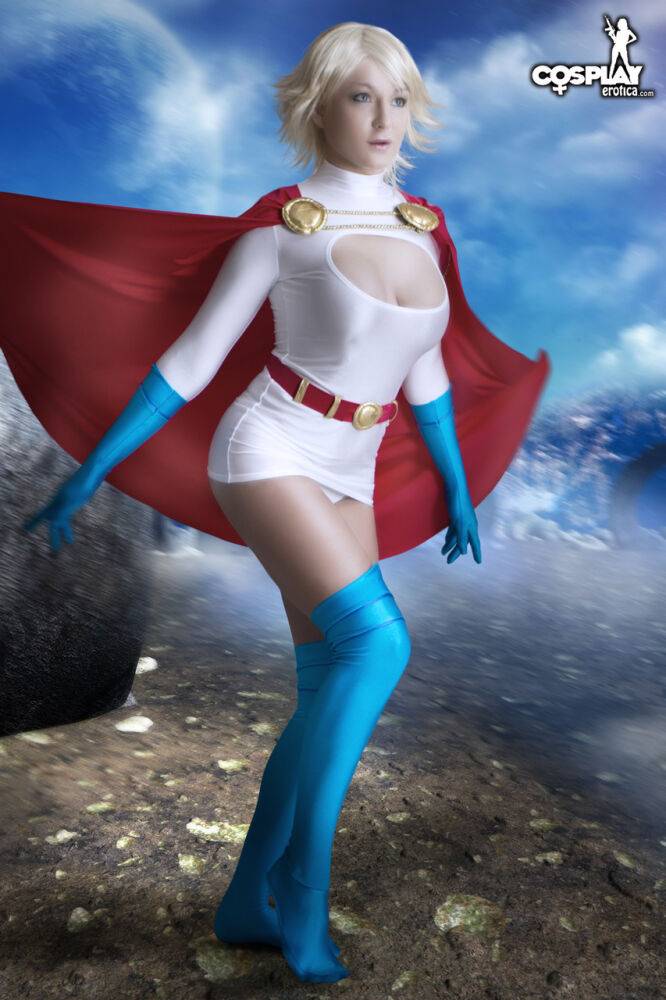 Power Girl Kara Zor L, Karen Starr nude cosplay - #7