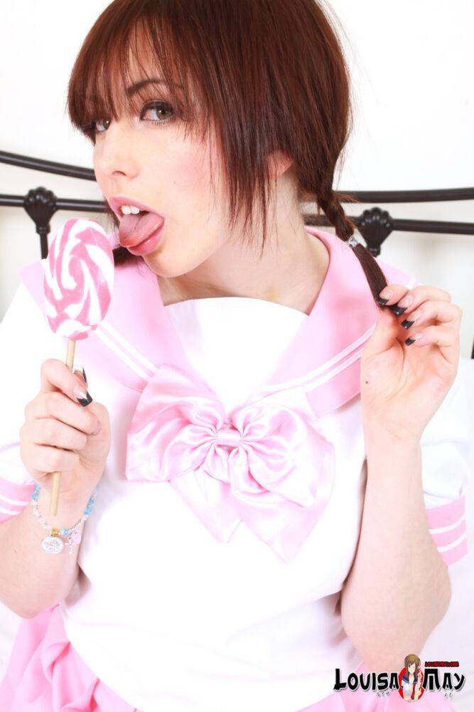 Louisa May as a pink manga schoolgirl - #2