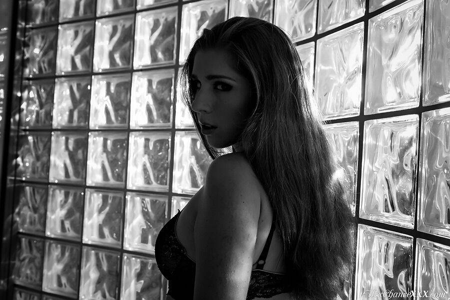 Alex is Artistic In BW as she Spreads It for You - #12