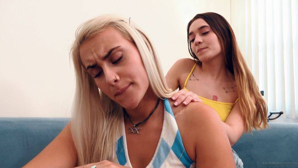 Besties Indica Monroe & Sera Ryder have their first lesbian sex experience - #9