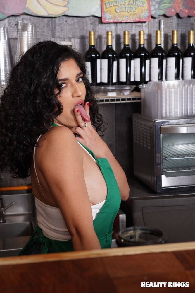 Exotic Slut Gabriela Lopez Gets Fucked In Coffee Shop - #1