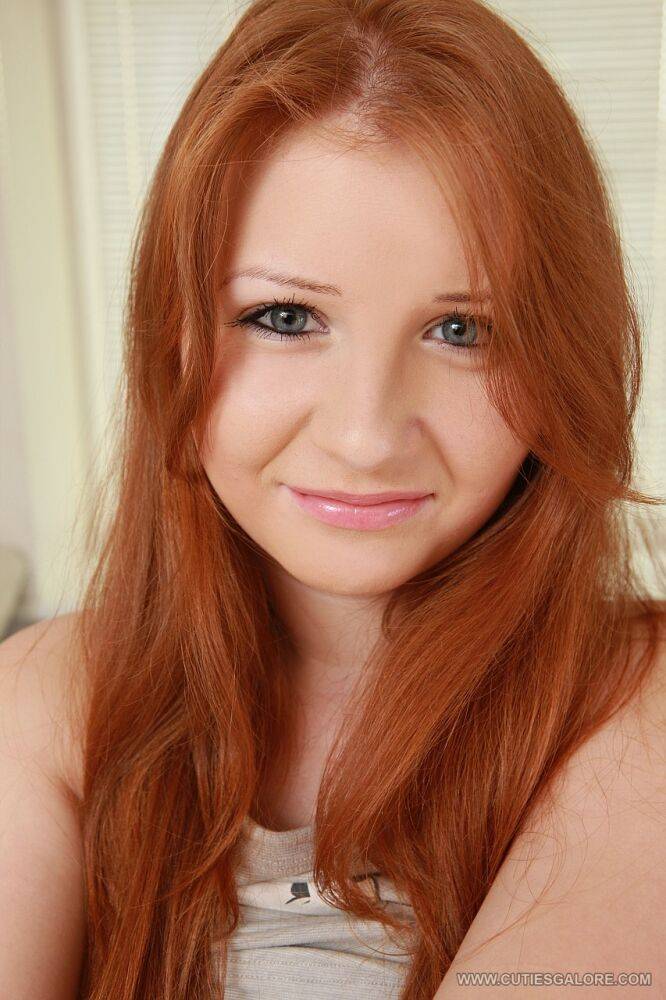 Innocent redhead Jess shows her big tits and masturbates with a dildo - #3