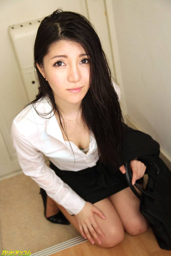 Hot slender Asian lady Shizuku Iori enjoying wild sex with her man after work - #3