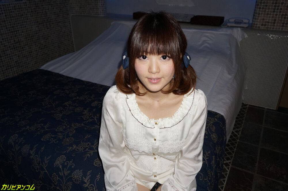 Japanese virgin Tomoka Sakurai undresses and poses in her sexy lingerie - #8