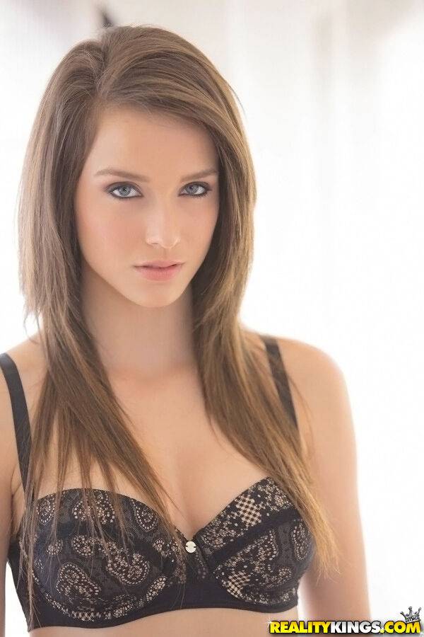Adorable brunette babe Malena Morgan showcasing her flawless curves - #1