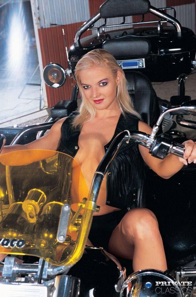 Biker Barbara Summer Loves Riding Two Hard Smoking Pistons - #3