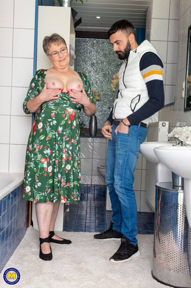 Thick nan participates in sexual intercourse with a younger lad - #5