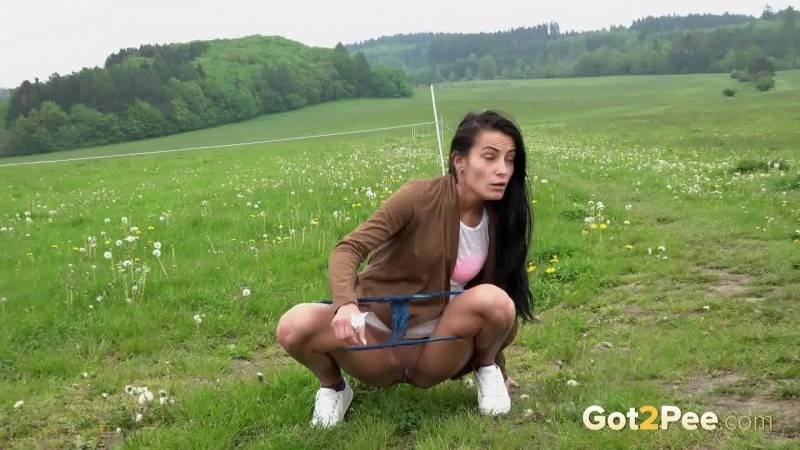 Lexi dona pisses in the middle of a field - #11