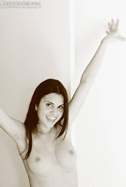 Alexa model shows off her sweet nipples - #5