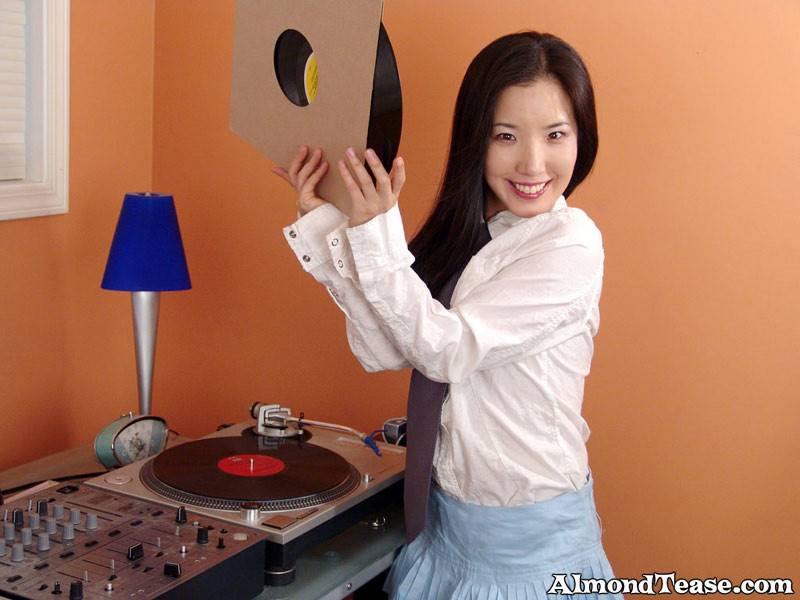 Asian almond tease spins records like a dj - #2