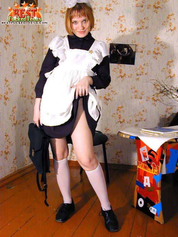 Russian schoolgirl teasing - #3