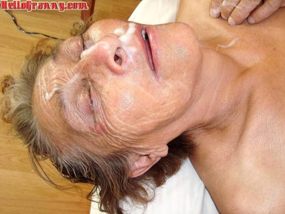 Granny sucking in bed old man - #9