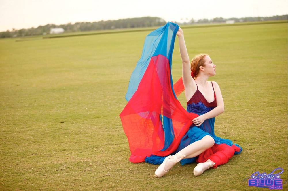 I am doing ballet in the grass. in these photos you get to see - #2