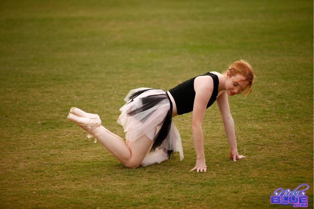 I am doing ballet in the grass. in these photos you get to see - #9