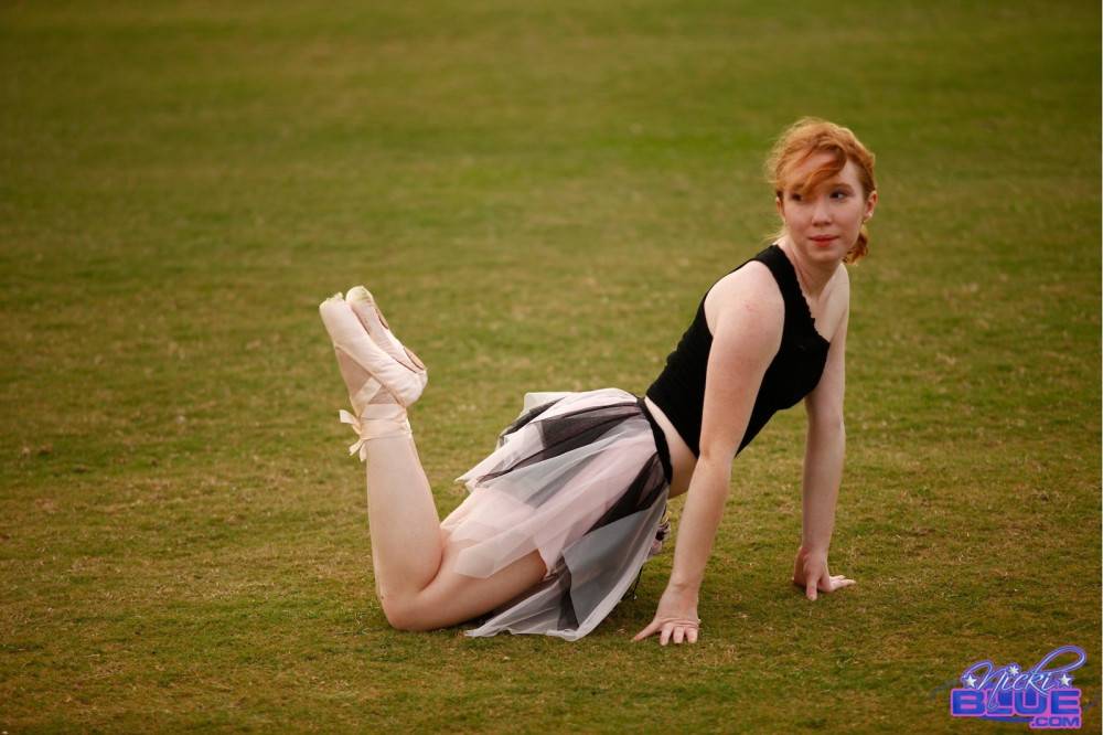 I am doing ballet in the grass. in these photos you get to see - #8