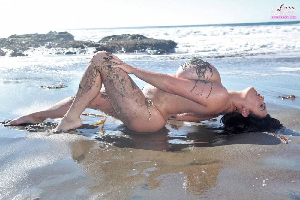 Stunning latina dark hair porn star Leanne Crow in softcore gallery - #16