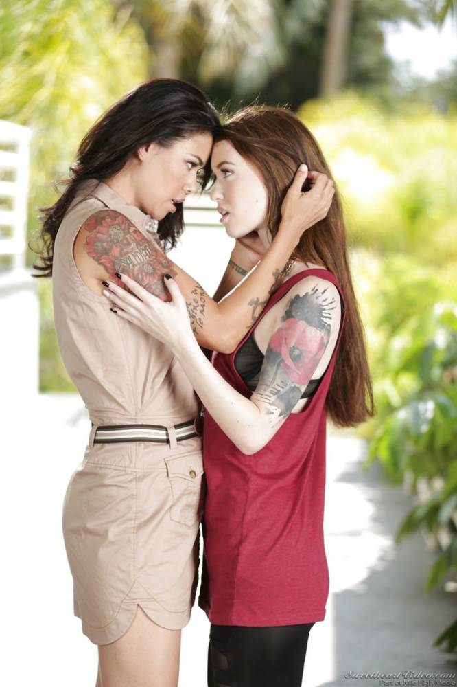 Attractive girls Dana Vespoli and Misha Cross have some lesbian humping fun - #1