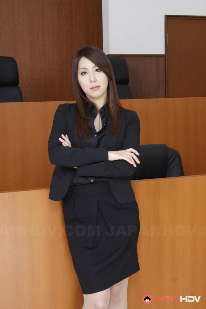 Though Wearing A Strict Uniform This Asian Cutie Hikaru Matsu Looks Very Sexy - #2