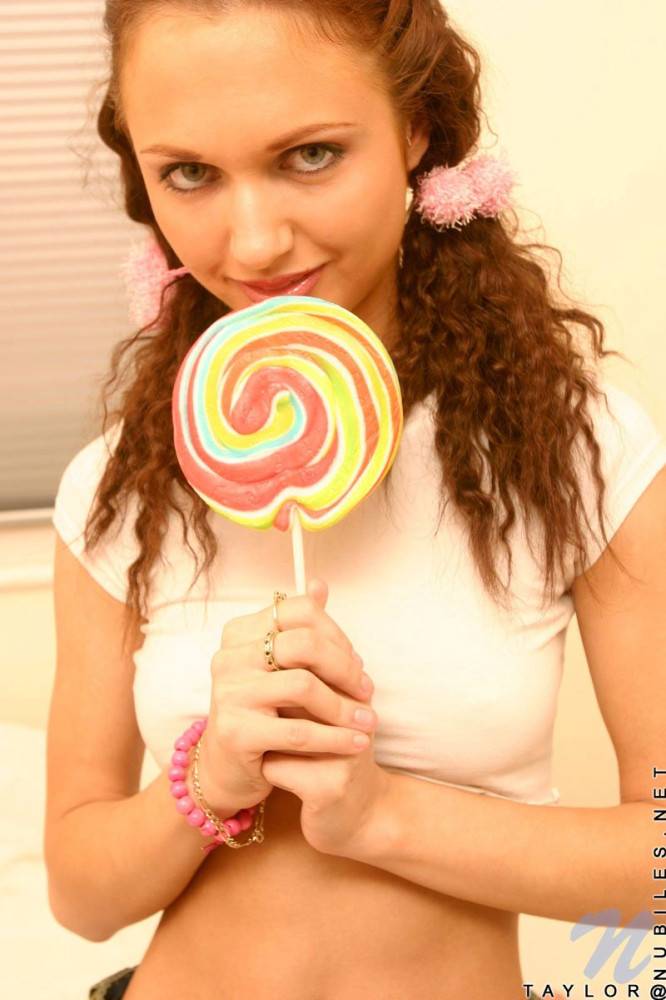 Skinny Teenie Miss Taylor Nubiles Licks Massive Lollipop And Gets Undressed - #2