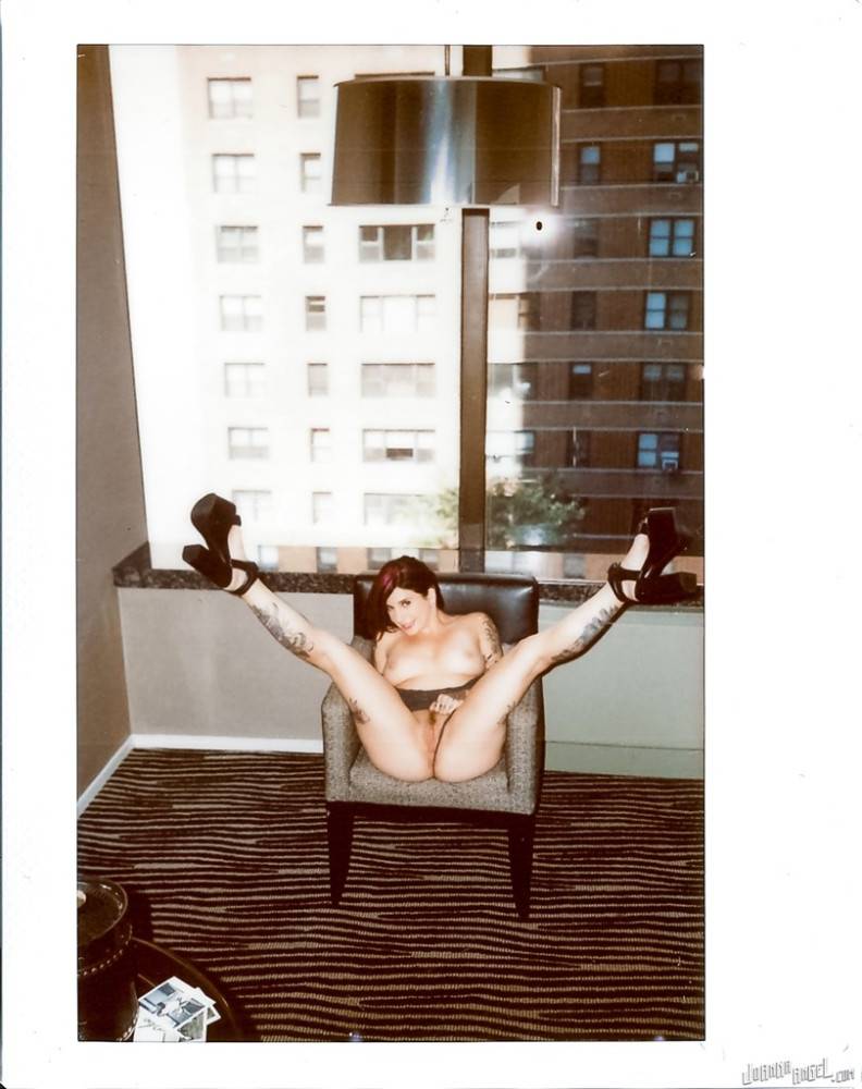Attractive american milf Joanna Angel in hot bikini bares big knockers and hairy twat - #16
