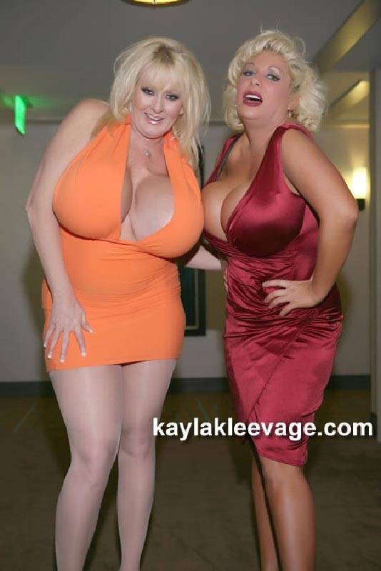 Kayla Kleevage and Claudia Marie Big Fake Tit Threesome - #2