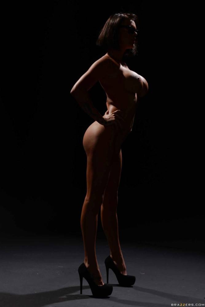 Hot american pornstar Peta Jensen in sexy skirt baring big tits and ass | Photo: 6592346