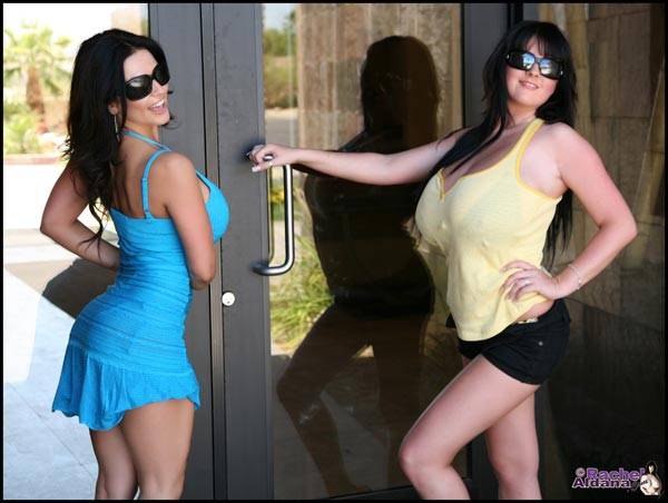 Rachel Aldana desert bikinis with Denise Milani candids - #3