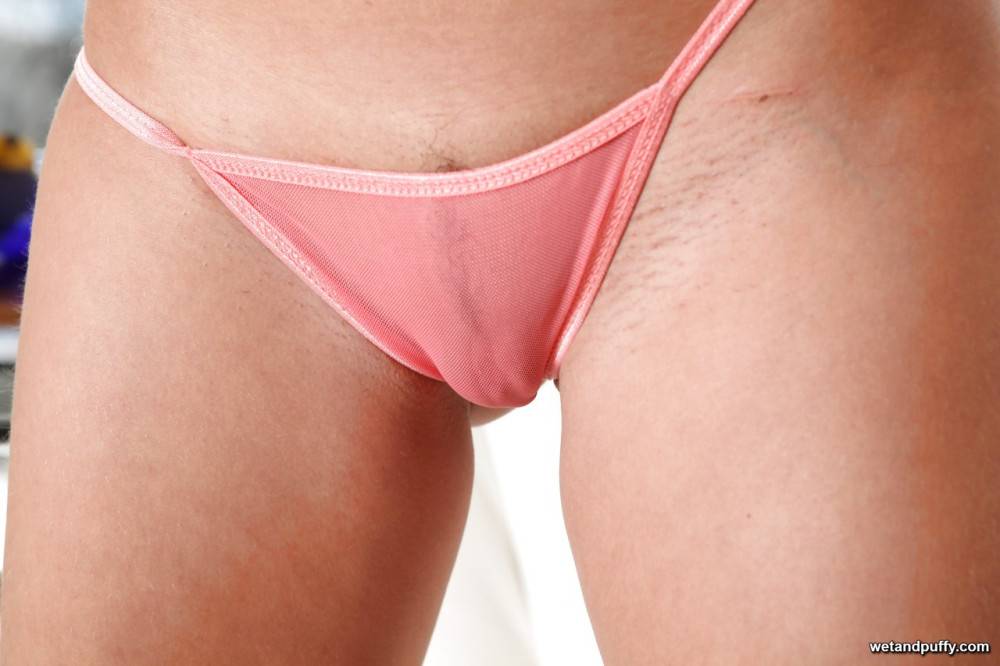 Peachy czech babe Frida Stark in lingerie denudes big boobies and masturbates - #11