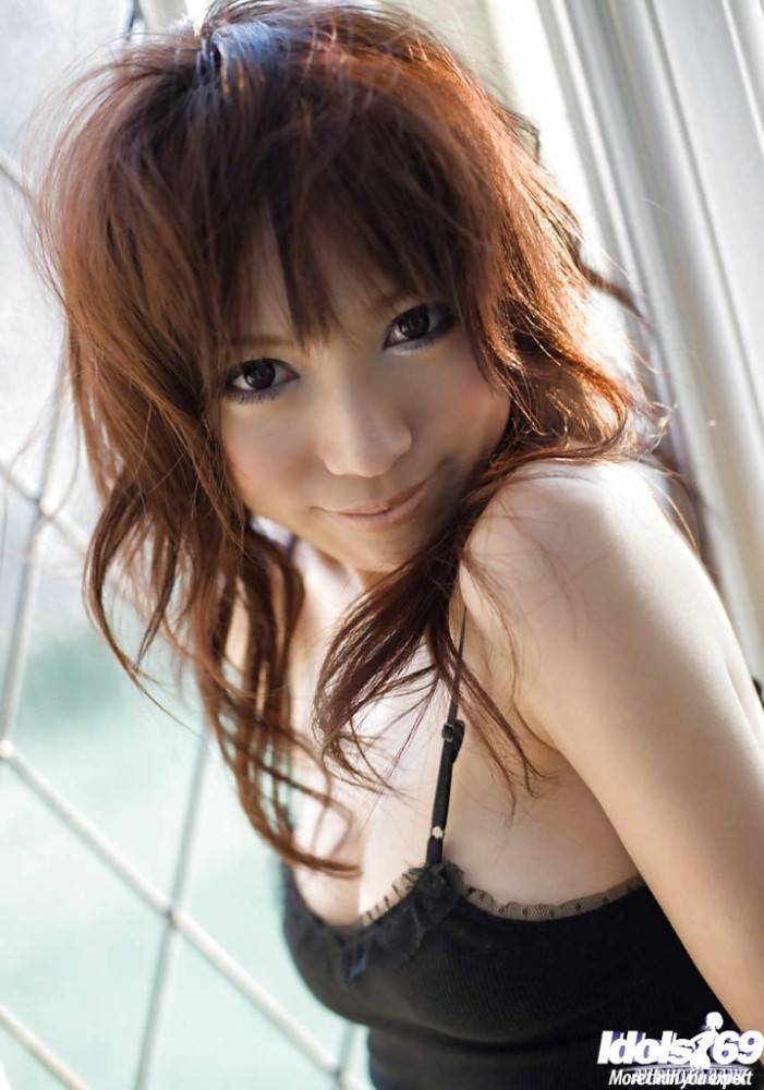 Excellent japanese babe Kanako Tsuchiyai shows her butt outside - #12