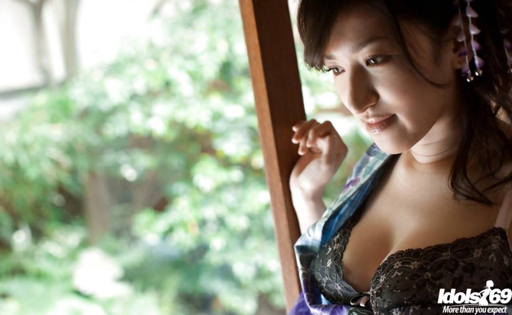 Lovely japanese babe Ruru in erotic scene - #4