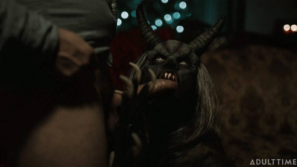 Scary Krampus Punishing Tattooed Dude In The Living Room - #9