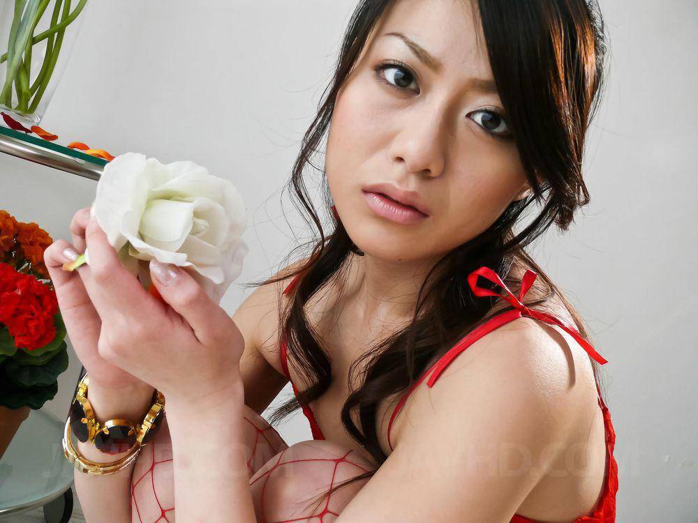 Gorgeous Asian Hina Aisawa Wears Fishnet Stockings And Has Impressive Oral Sex Skills | Photo: 8548185