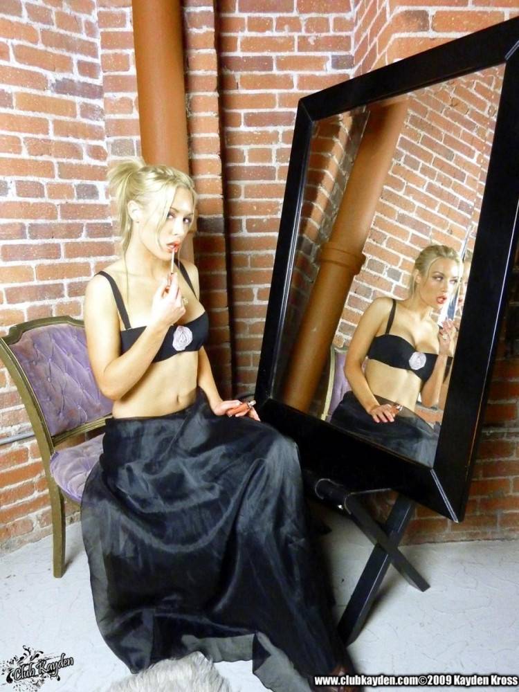 Perfect Bodied Kayden Kross Strips Down To Her Nylons In Front Of The Mirror | Photo: 8705345