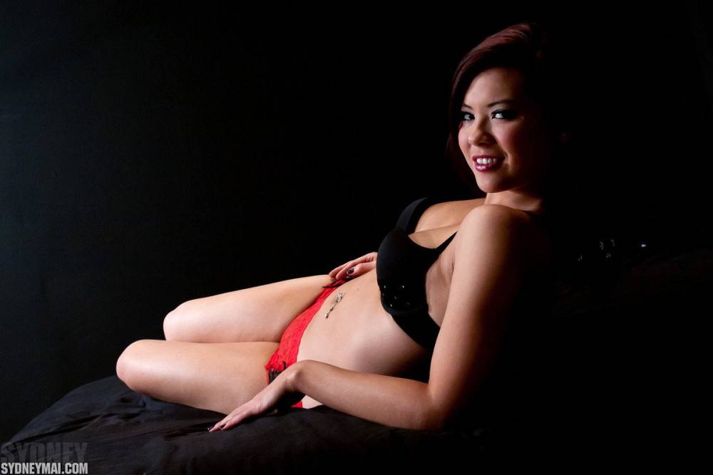 Very Beautiful Girl Sydney Mai Is Taking Off Her Tiny Lingerie Uncovering Hot Asian Body - #8