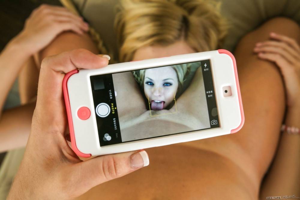Very attractive women Tara Morgan and Mandy Armani licking tasty pussies during hot lesbian sex - #13