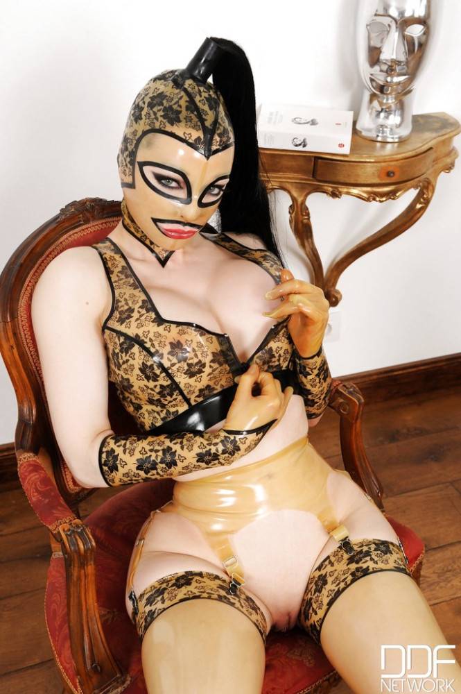 Superb british Latex Lucy shows some fetish - #14
