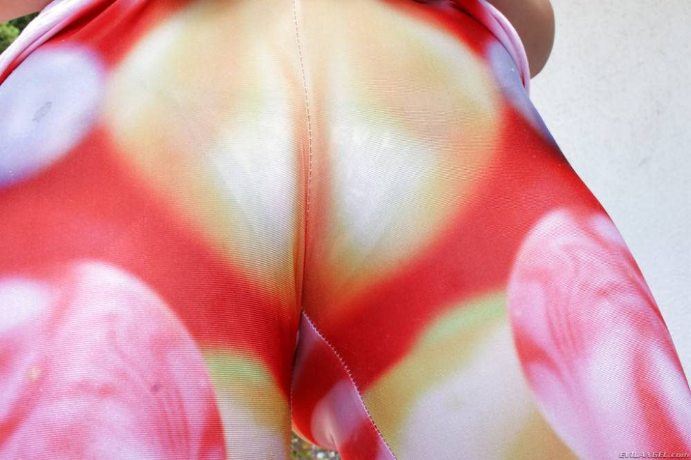 Charming italian pornstar Valentina Nappi reveals big hooters and hairy twat outdoor - #3