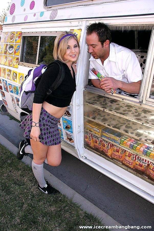 Naughty Uniformed College Chick Stephanie Richards Prefers Sex To Ice Cream - #1
