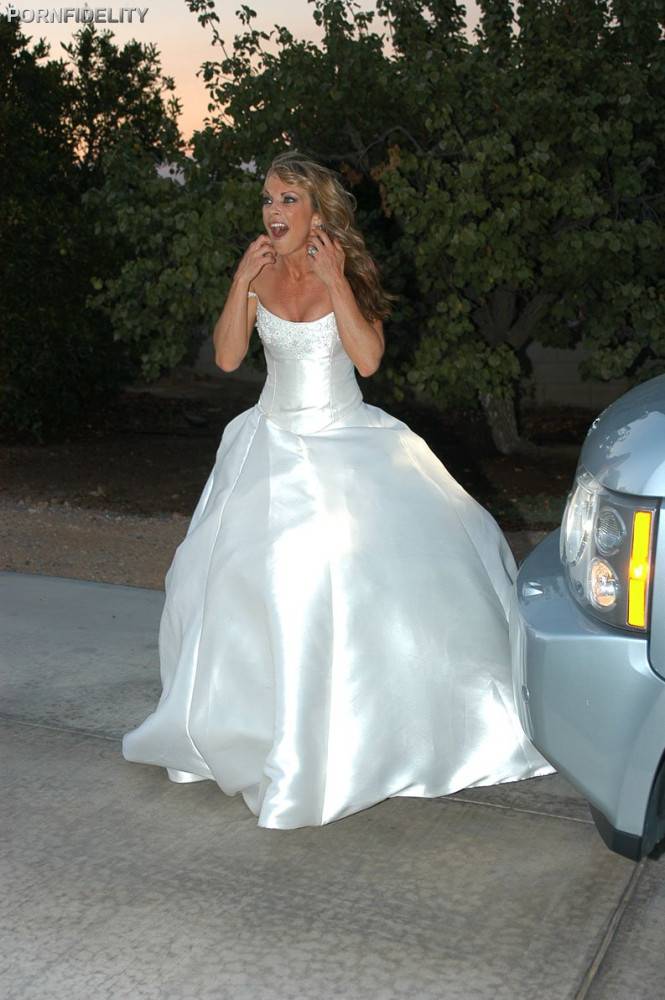 Busty MILF Skank Shayla Laveaux Gets Married And Bangs The Limo Driver In Her Wedding Dress - #1