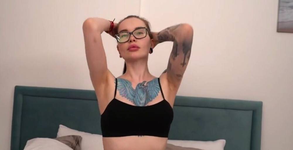 Tattooed babe with glasses gets fucked hard - #1