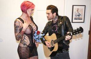 Tattooed alt girl Anna Bell Peaks fucks a guy on their first date on nudepicso.com