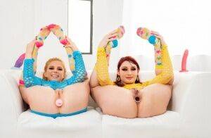 The redheads Penny Pax and her friend Violet Monroe want to have fun and they on nudepicso.com