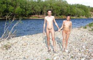 Watch this homemade photo featuring young and horny couple on nudepicso.com