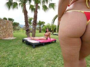 Chloe was having a relaxing time in the backyard when Ibi decides to see if on nudepicso.com