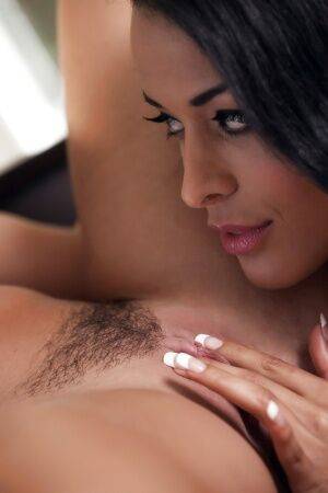 Hot Latina dykes Layla Sin and Keisha Grey licking ass and tits on nudepicso.com