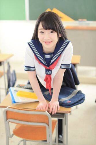 Cute Asian schoolgirl Yuna Himekawa spreads her legs & takes a dick at school - Japan on nudepicso.com