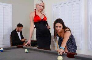 Anna Morna, Gigi Allens playing pool and pleasing one lucky guy on nudepicso.com