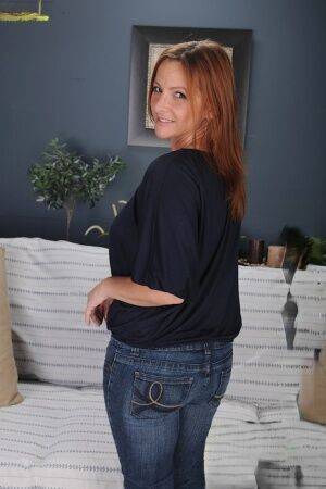 Mature beauty with big tits Gia Sophia poses in her tight panties on nudepicso.com
